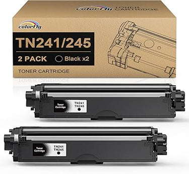 2 X TN241BK Toner TN241 Negro para Toner Brother TN241 TN-241 para Las impresoras HL3140CW HL3150CDW HL3170CDW DCP9015CDW DCP9020CDW MFC9330CDW MFC9140CDN y MFC9340CDW
